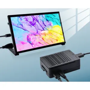 52Pi Boîtier ABS Raspberry Pi 5 avec Armor Lite V5 Cooler (US)