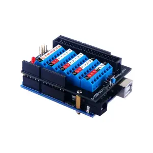 52Pi Carte d'extension à bornes à vis pour Arduino UNO (Bleu)