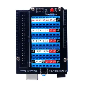 52Pi Carte d'extension à bornes à vis pour Arduino UNO (Bleu)
