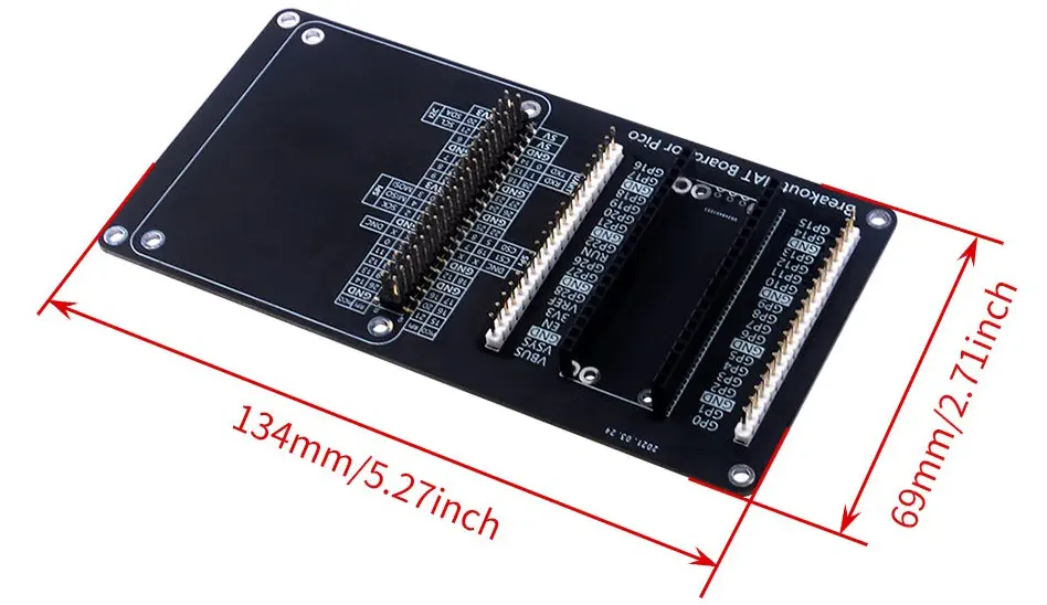 52Pi Breakout HAT Board für Raspberry Pi Pico/Pico W