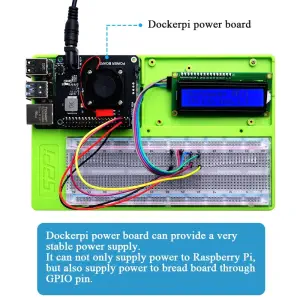 ABS Experiment Holder Platform pour Raspberry Pi (Vert)