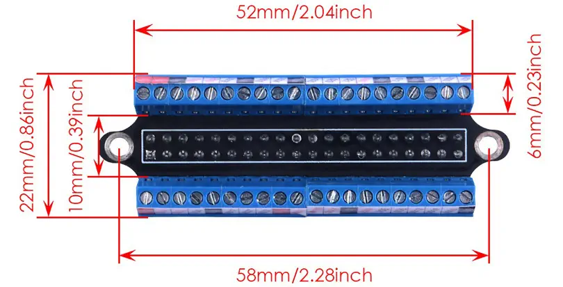 52Pi Mini Terminal Breakout Board for Raspberry Pi 4B/3B/2B/1B+/Zero W