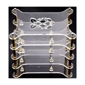 Boîtier Transparent en Acrylique 4-Couches pour Raspberry Pi