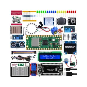 Kit de démarrage IoT Raspberry Pi Pico W avec écran OLED & plusieurs capteurs
