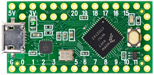 Teensy LC USB Mikrocontroller Entwicklungsboard - Klick zum Vergrößern