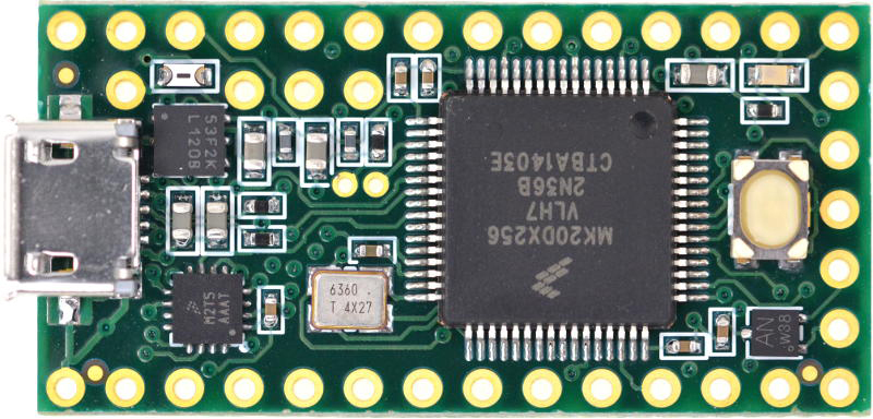 Placa de Desarrollo del Microcontrolador USB Teensy 3.2 