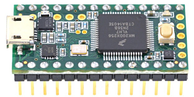 Teensy 3.2 USB Microcontroller Development Board (w/ Pins)- Click to Enlarge
