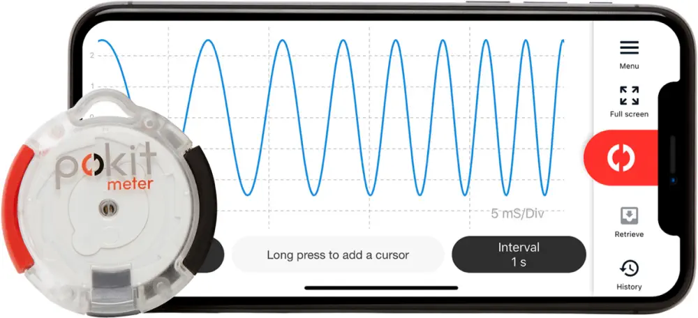 Pokit Meter Wireless Multimeter, DSO und Logger (Gelb) - Zum Vergrößern klicken