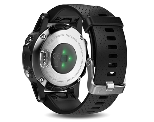 fēnix 5S Silver Smart Watch w/ Black Band (42 mm)