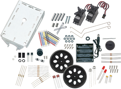 Parallax Robotics with the Boe-Bot Kit - Parts Only- Click to Enlarge