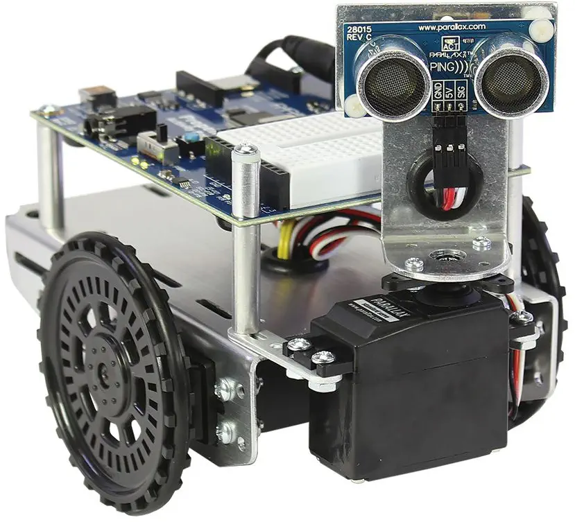 Sensor Ultrasónico PING Parallax c/ Soporte de Montaje - Haga Clic para Ampliar