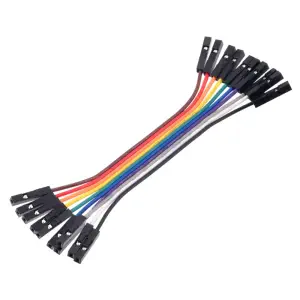 Pololu Ensemble de Câbles Nappe Premium Fils de Cavalier 10-Couleurs M-F 15 cm (10x)