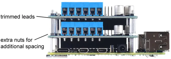 Controlador de Motor Dual de Alta Potencia Motoron M2H18v18 para RPi (Conectores Soldados)