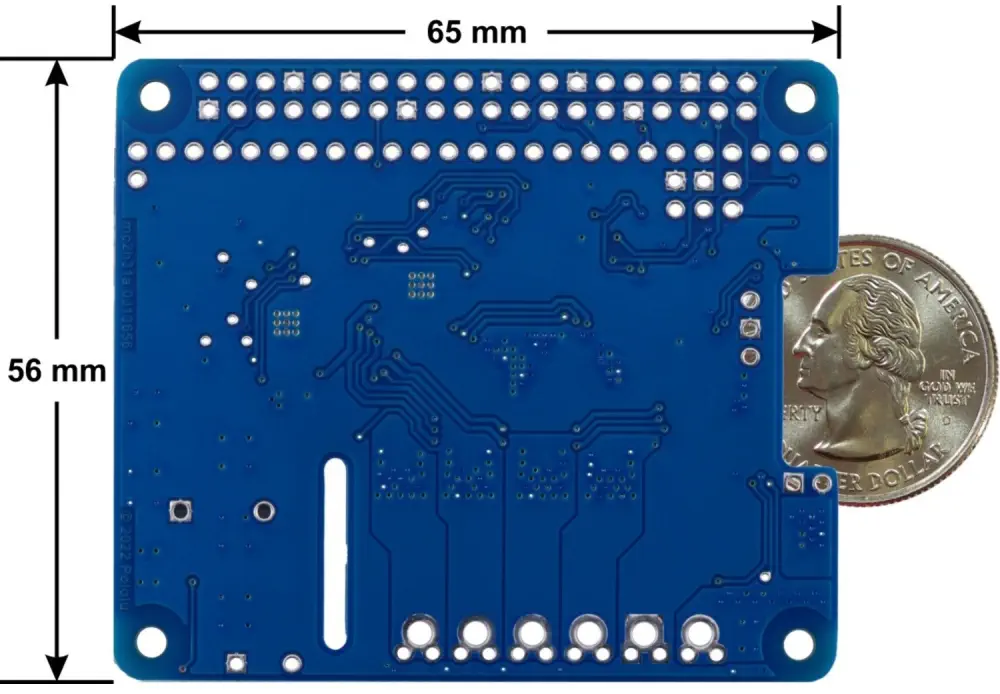 Controlador de Motor Dual de Alta Potencia Motoron M2H18v18 para RPi (Conectores Soldados)