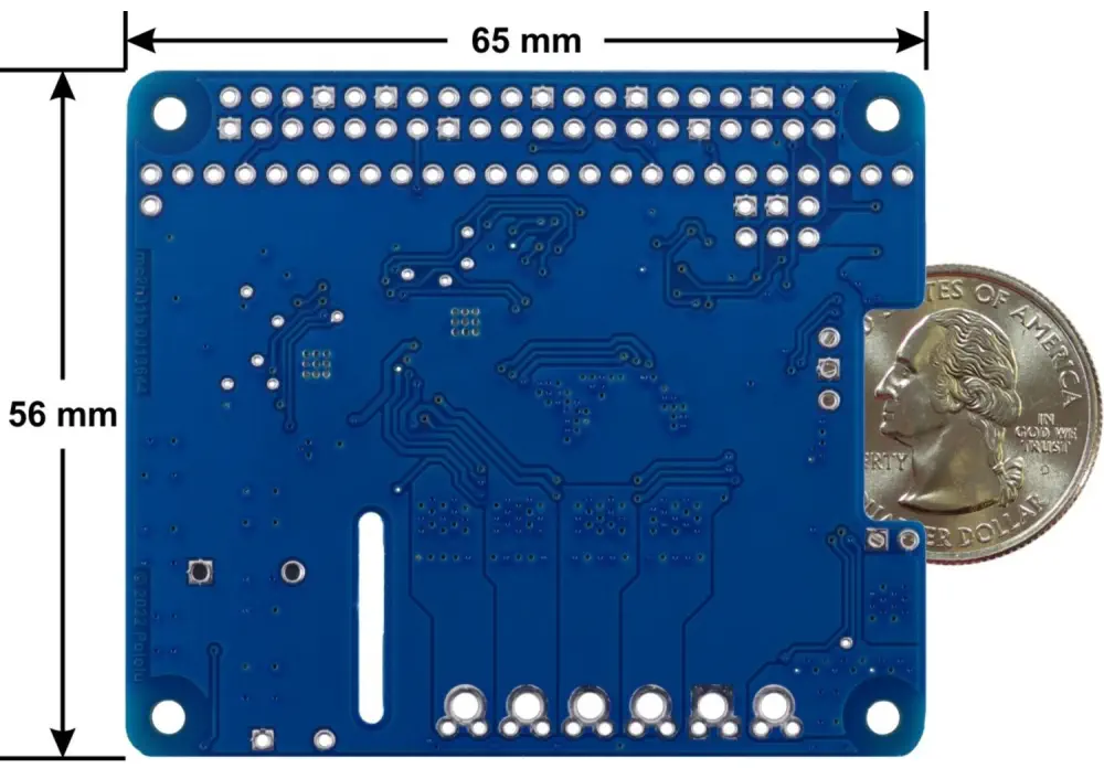 Controlador de Motor Dual de Alta Potencia Motoron M2H24v16 para RPi (Conectores Soldados)