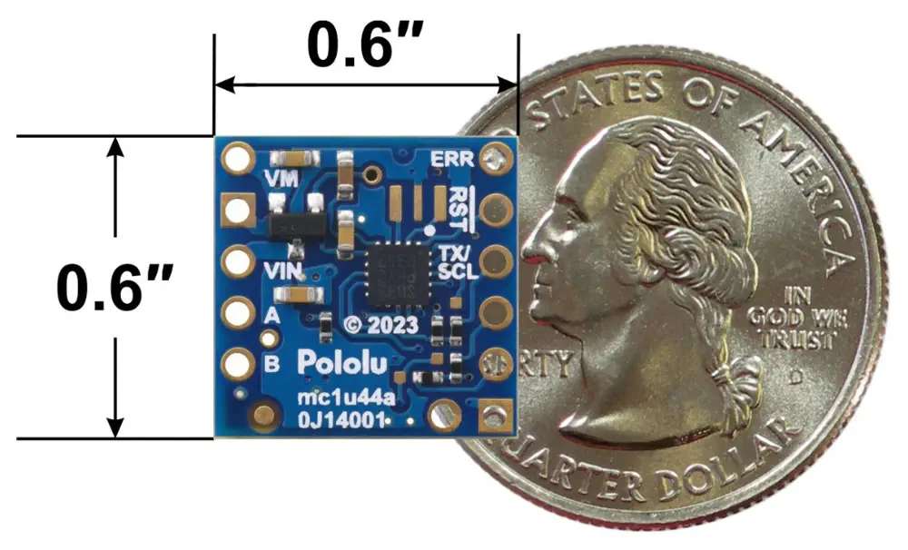 Controlador de Motor I2C Motoron M1T550 (Pines Soldados)