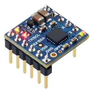 Motoron Contrôleur de moteur I2C M1T256 (Broches de connexion soudées)