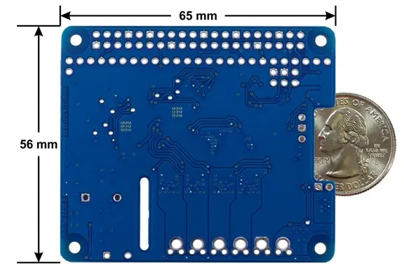 Controlador de Motor Dual de Alta Potencia Motoron M2h18v18 para RPi (s/ Conectores/Soportes)