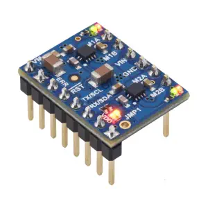 Motoron Contrôleur de moteur double I2C M2T550 (Broches de connexion soudées)