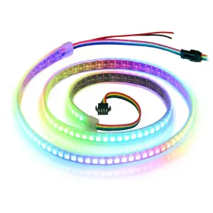 Pololu, Bande de LEDs RGB adressables haute densité, 5V, 1m, 144 LEDs (SK9822)