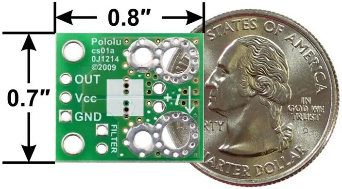 Portador de Sensor de Corriente Pololu ACS724 0 A a 5 A