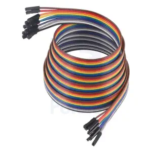 Pololu câbles de raccordement premium femelle-femelle 10-couleurs, câble ruban de 60" (150 cm)