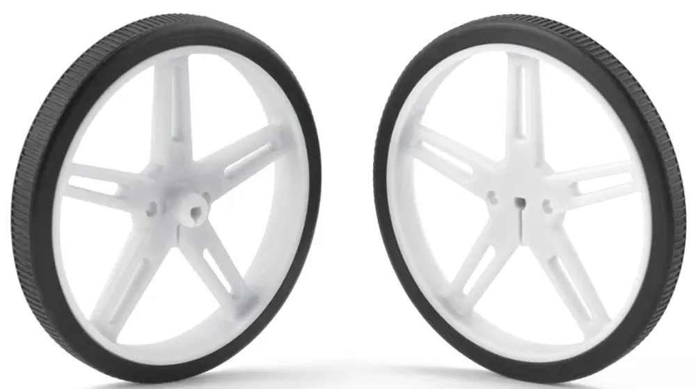 Pololu Wheel 70×8mm Pair - White