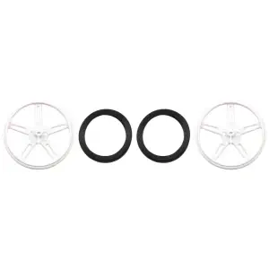Paire de Roues Pololu 70×8Mm - Blanche
