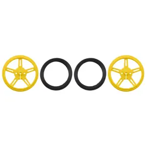 Pololu Wheel Paire 60×8mm - Jaune