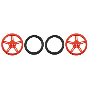 Pololu Pair Roue 60×8mm - Rouge