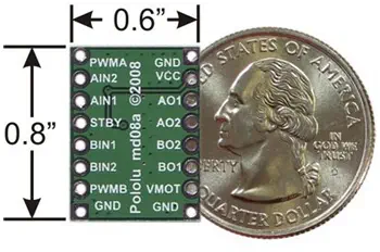 Contrôleur de Deux Moteurs DC à 3A, 5V-28V Pololu - TB6612FNG