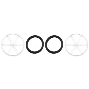 Pololu Roue 90×10mm Paire - Blanc