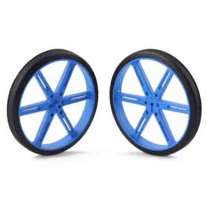Pololu Roue 90×10mm Paire - Bleu