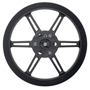 Pololu Roue 80×10mm Paire - Noir