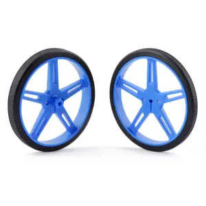 Pololu Roue 70×8mm Paire - Bleu