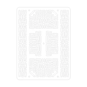 Pololu RP5/Rover 5 Plaque d'extension rrc07b (Large) Blanc Uni
