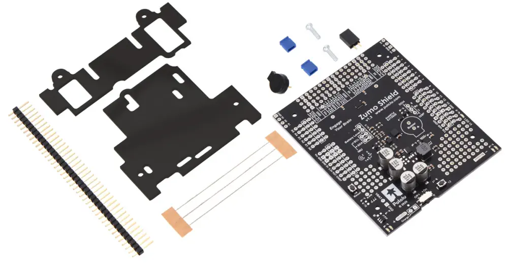 Zumo Shield for Arduino, v1.3 - Parts