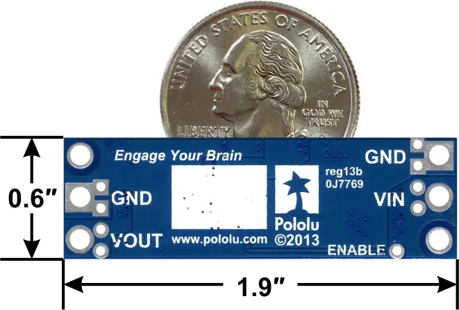 Pololu 24V Step-Up Voltage Regulator U3V50F24 - Dimensions