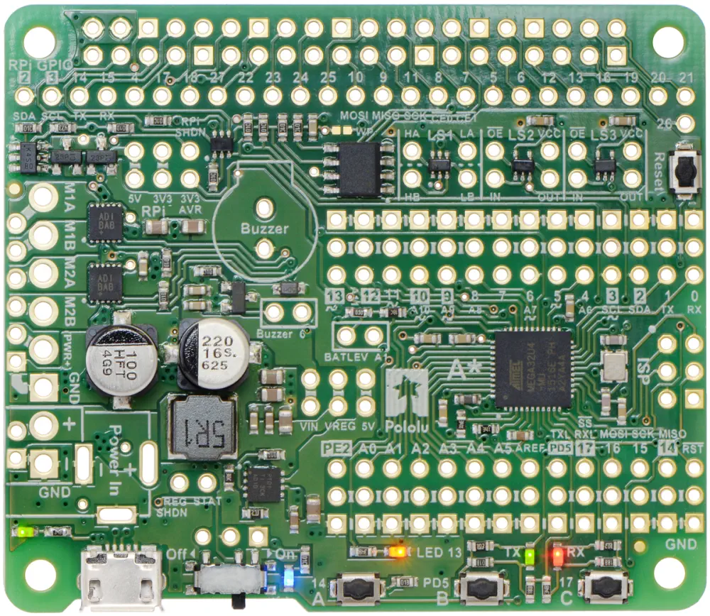A-Star 32U4 Robot Controller SV with Raspberry Pi Bridge - Parts