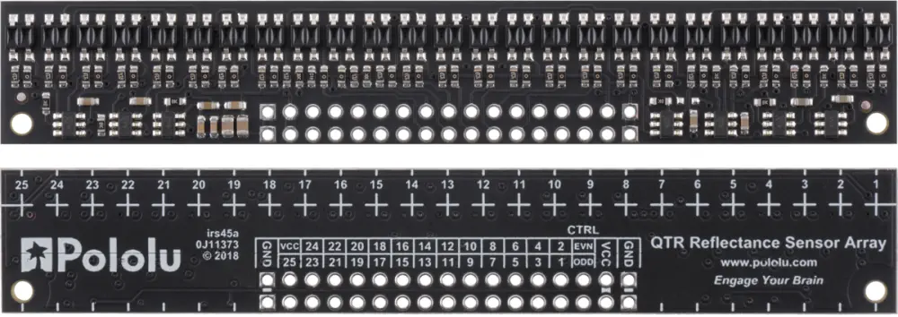 QTR-HD-25A Reflectance Sensor Array: 25-Channel, Analog Output - Parts
