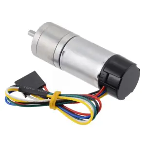 Pololu Motoréducteur Métallique 34:1 25Dx67L mm LP 6V avec Encodeur 48 CPR