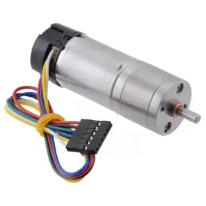 Pololu Moteur à engrenages métalliques 499:1 25Dx73L mm LP 6V avec encodeur 48 CPR