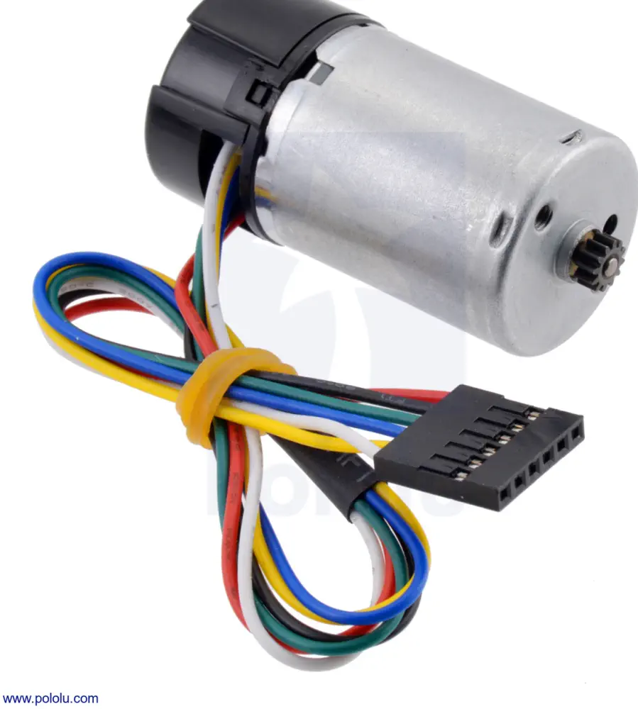 MP 12V Motor with 48 CPR Encoder - Dimensions