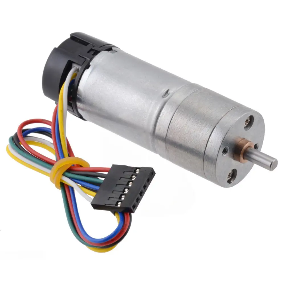 Pololu Motoréducteur Métallique 99:1 25Dx69L mm MP 12V avec Encodeur 48 CPR