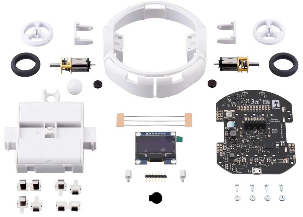 3pi+ 32U4 OLED Robot Kit Parts - Parts