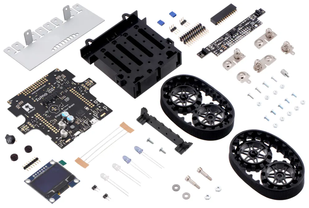 Zumo 32U4 OLED Robot Kit Parts