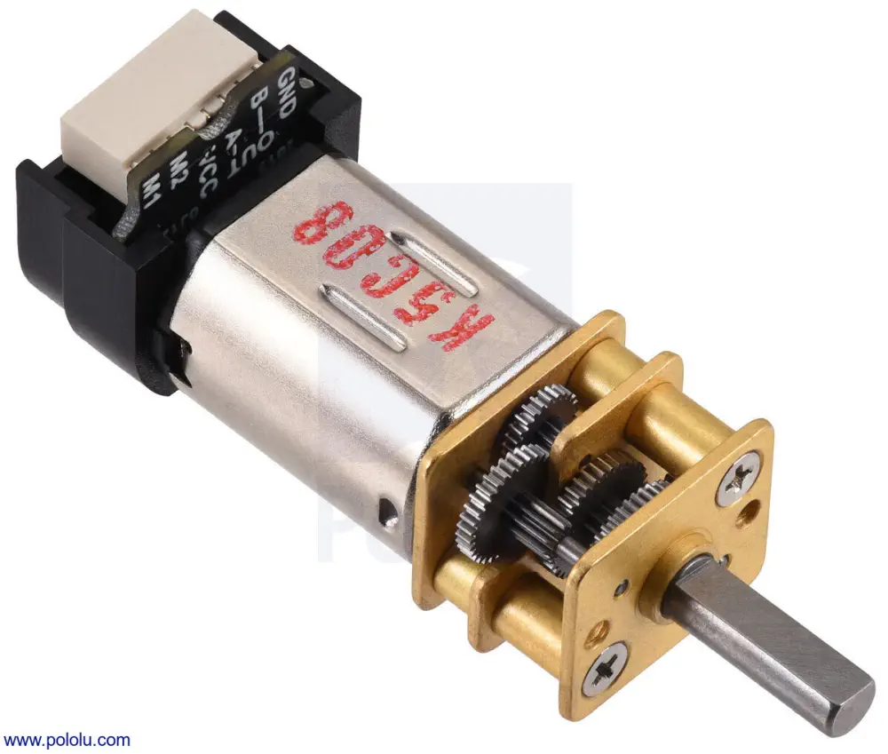 100:1 Micro Metal Gearmotor MP 6V with Encoder - Parts