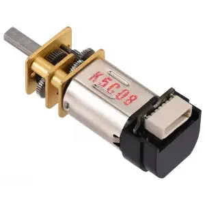 Pololu Micro Metal Gearmotor 1000:1 MP 6V avec encodeur 12 CPR, connecteur arrière
