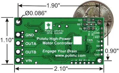 Controlador del Motor 18v15, 5,5-30 V, 15 A Pololu