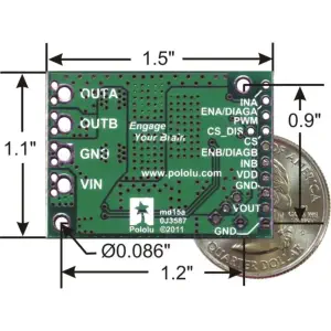 Contrôleur de Un Moteur 12A 5.5V - 24V Pololu
